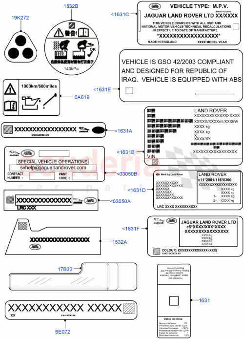 Part Diagram for Land Rover LR049191
