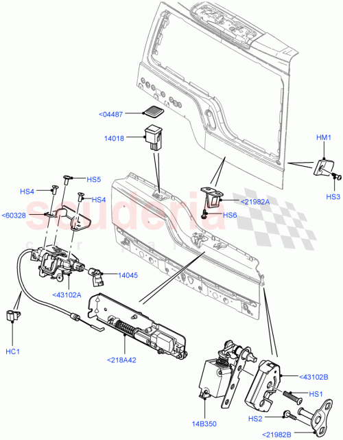 Part Diagram for Land Rover CWC500020