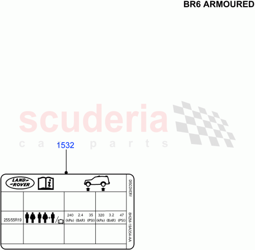 Part Diagram for Land Rover LR011923