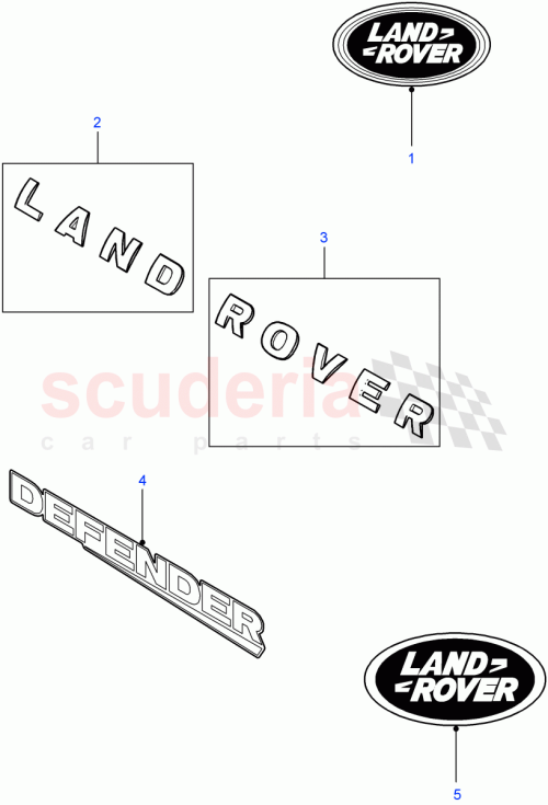 Part Diagram for Land Rover DAH500360MBJ