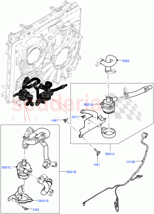 Part Diagram for Land Rover LR082251