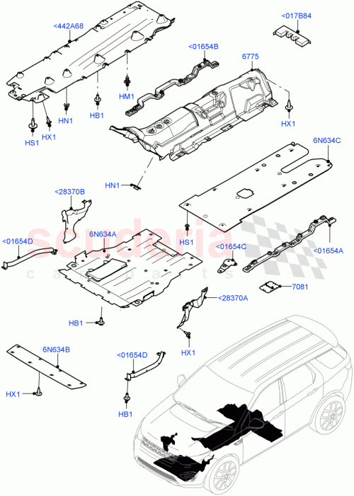 Part Diagram for Land Rover LR134731