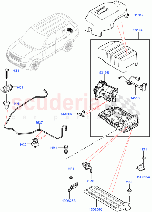Part Diagram for Land Rover LR146170