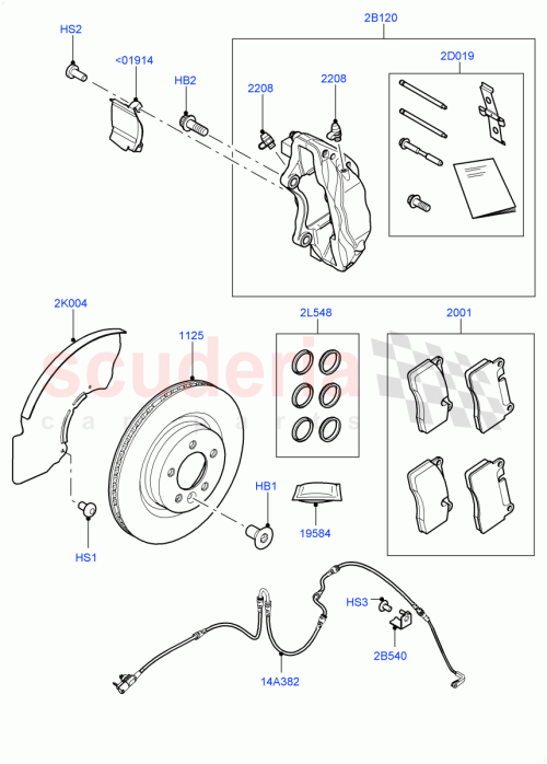 Part Diagram for Land Rover LR110105