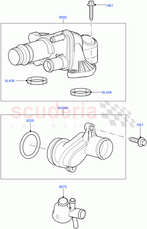 Part Diagram for Land Rover 1316063