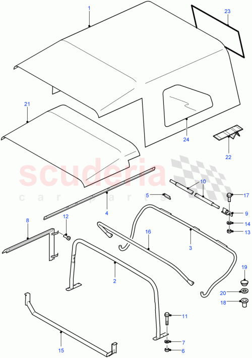 Part Diagram for Land Rover LR010519