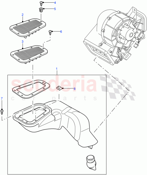 Part Diagram for Land Rover AC608044