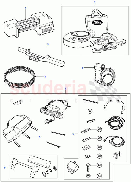 Part Diagram for Land Rover VUK500060