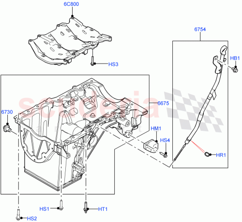 Part Diagram for Land Rover LR141412