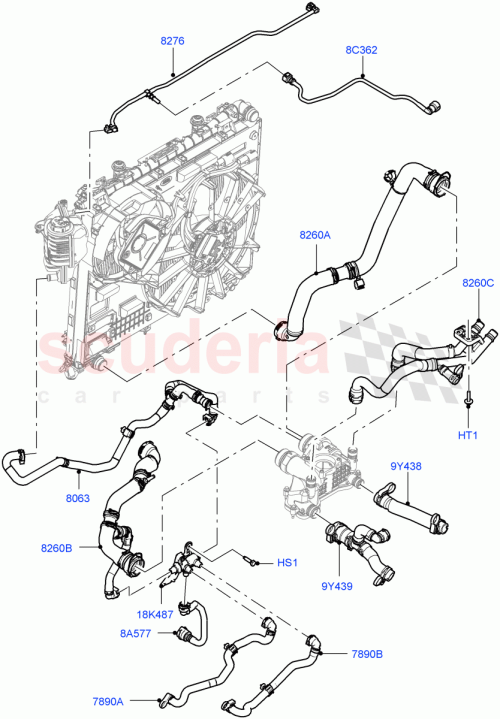 Part Diagram for Land Rover LR113241