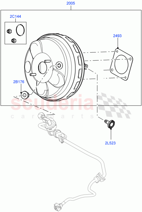 Part Diagram for Land Rover LR000249