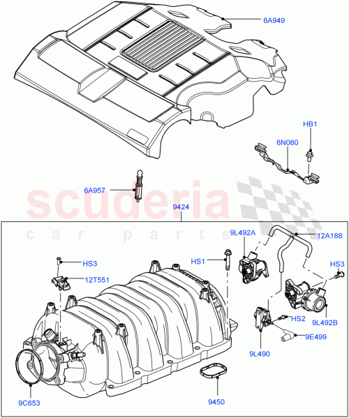 Part Diagram for Land Rover LR012284