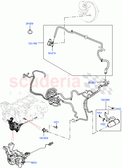 Part Diagram for Land Rover LR091632
