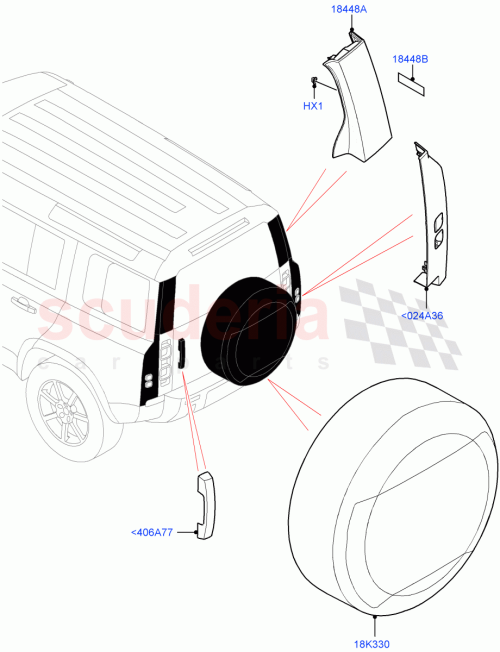 Part Diagram for Land Rover LR174197