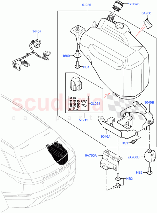 Part Diagram for Land Rover LR150014