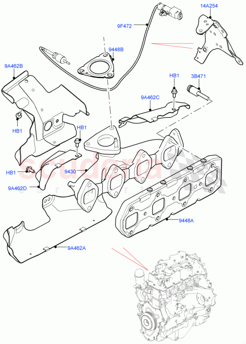 Part Diagram for Land Rover LR146479