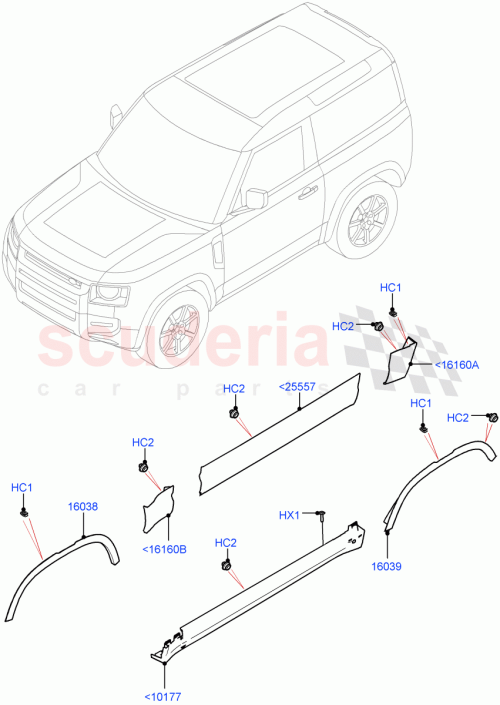 Part Diagram for Land Rover LR132158