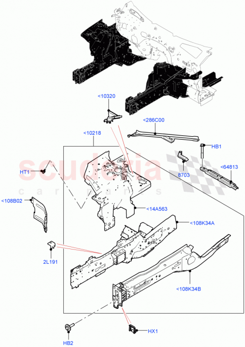 Part Diagram for Land Rover LR129018