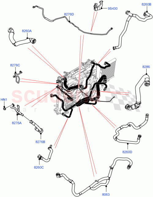 Part Diagram for Land Rover LR100129