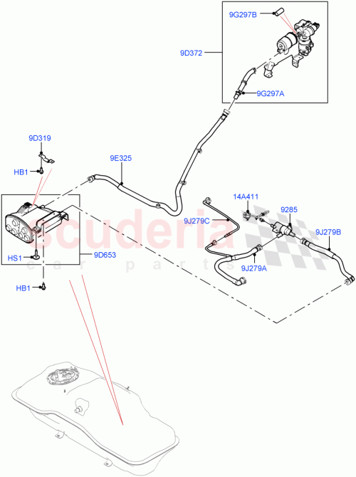 Part Diagram for Land Rover LR136742