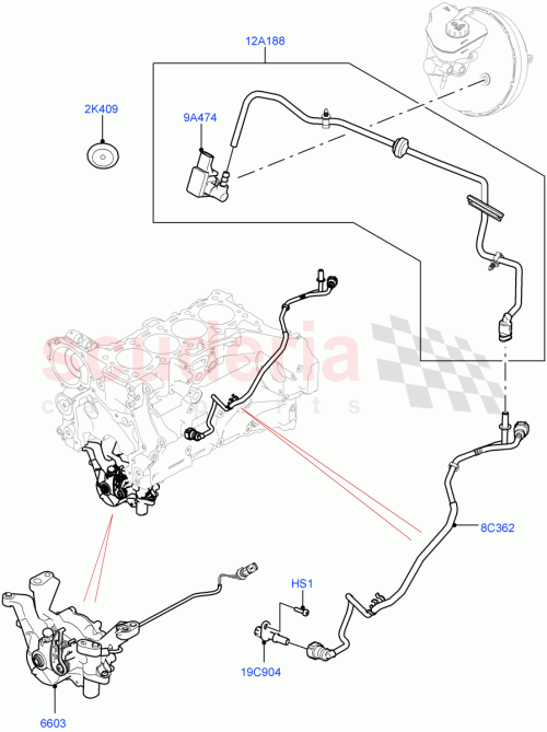 Part Diagram for Land Rover LR090852