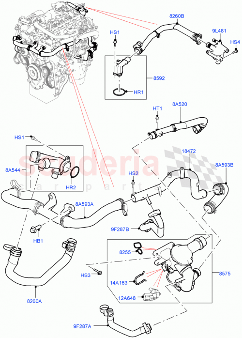Part Diagram for Land Rover LR082795