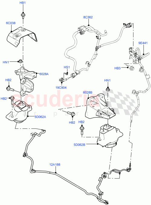 Part Diagram for Land Rover LR141328