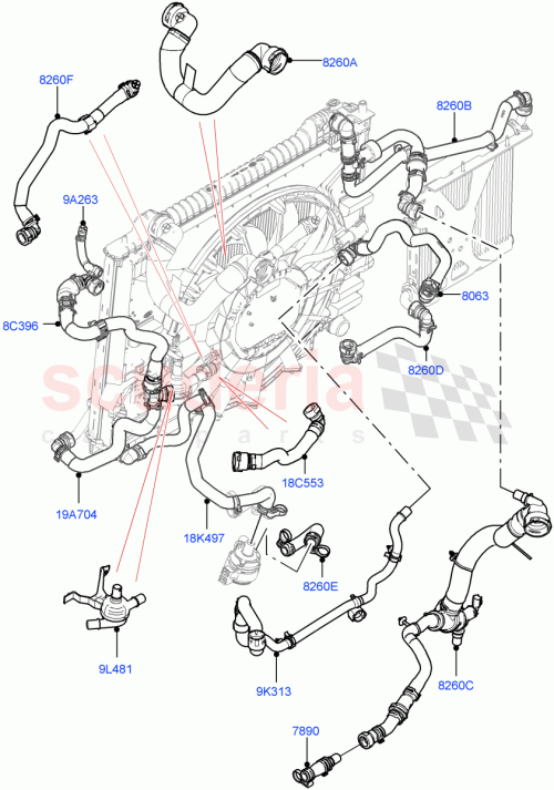 Part Diagram for Land Rover LR140959