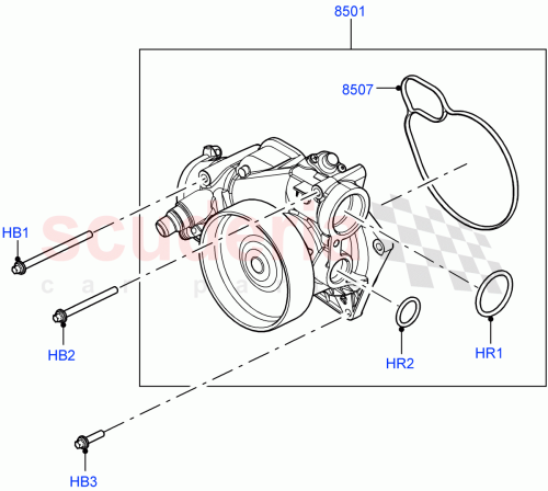 Part Diagram for Land Rover LR158250