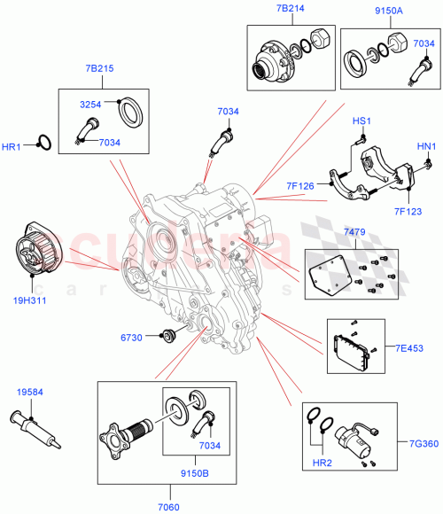 Part Diagram for Land Rover LR125916