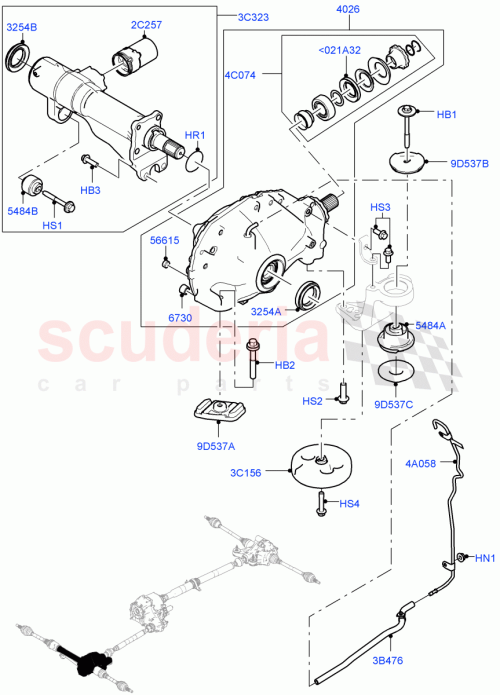 Part Diagram for Land Rover LR142261