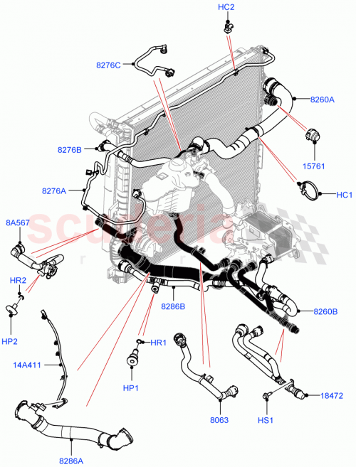 Part Diagram for Land Rover LR151676