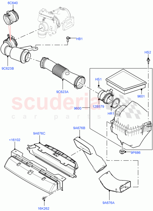 Part Diagram for Land Rover LR092258