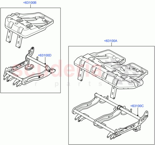 Part Diagram for Land Rover HTA500180