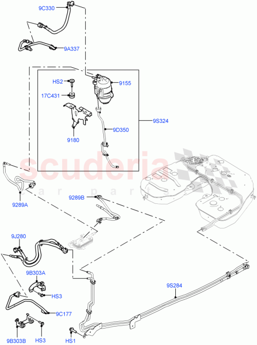 Part Diagram for Land Rover LR154872