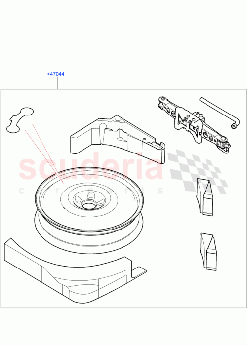 Part Diagram for Land Rover VPLRW0133