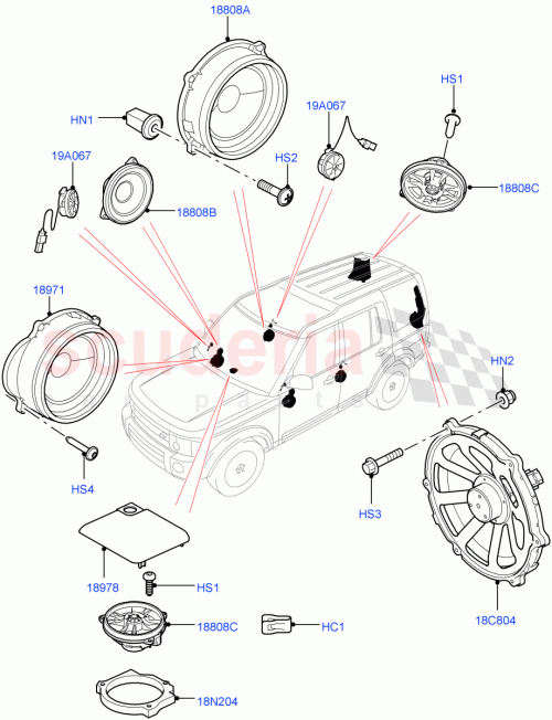 Part Diagram for Land Rover LR029808