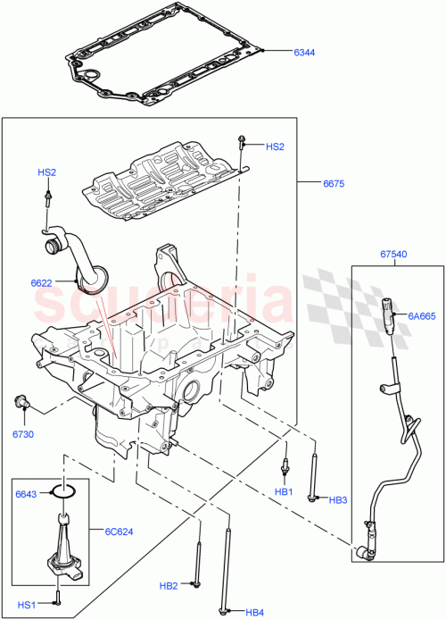 Part Diagram for Land Rover LR134705