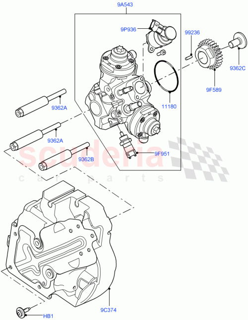 Part Diagram for Land Rover LR023019