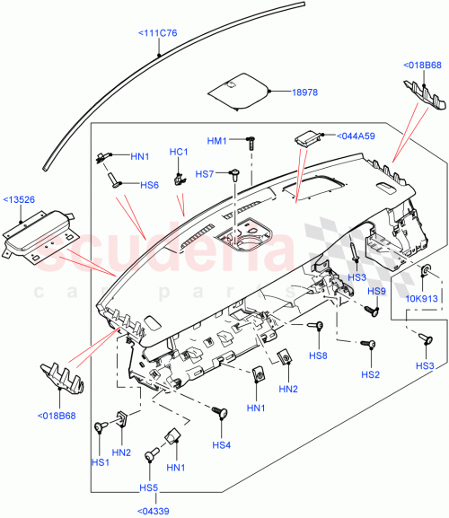 Part Diagram for Land Rover LR079143
