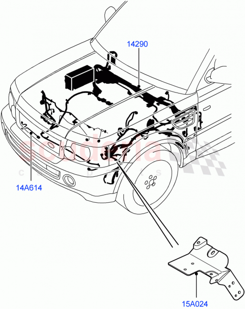 Part Diagram for Land Rover LR016022