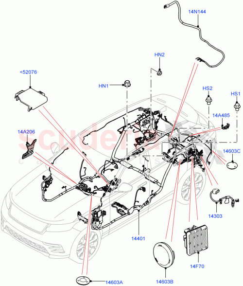 Part Diagram for Land Rover LR145632