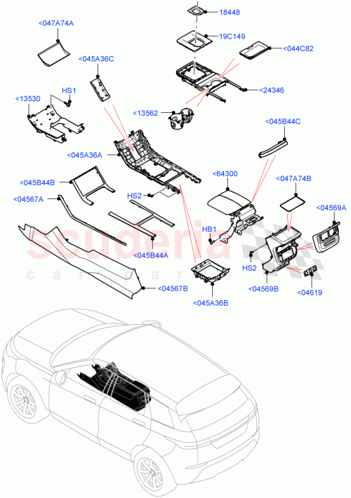 Part Diagram for Land Rover LR155299