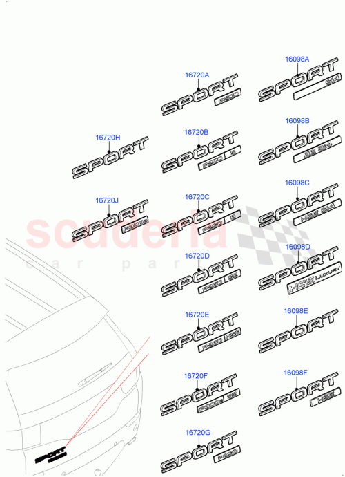Part Diagram for Land Rover LR127112