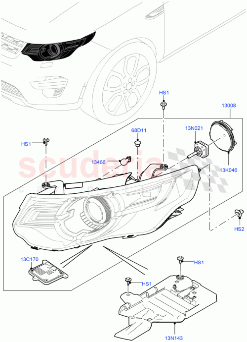 Part Diagram for Land Rover LR149613