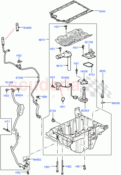 Part Diagram for Land Rover LR014233