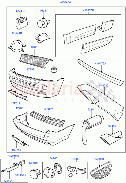 Part Diagram for Land Rover LR009009