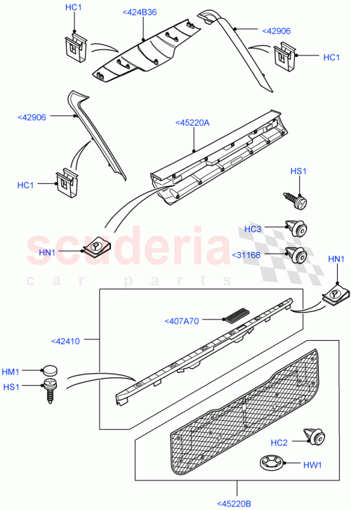 Part Diagram for Land Rover EYP500250