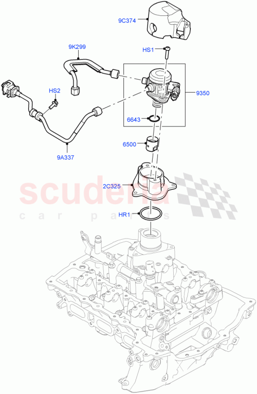 Part Diagram for Land Rover LR125397