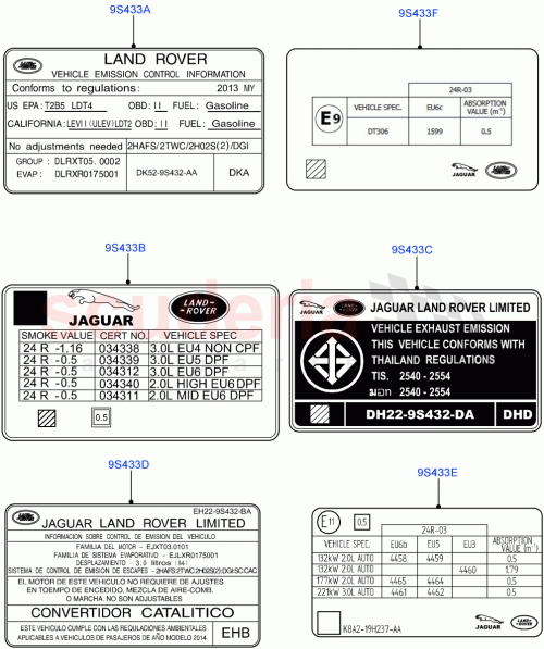Part Diagram for Land Rover LR137076